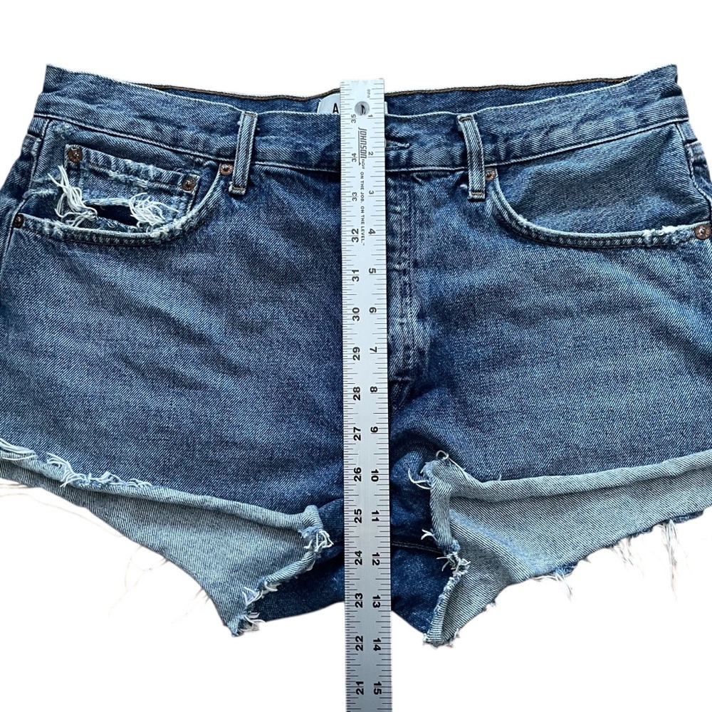 AGOLDE Parker Vintage Cutoff Denim Shorts - Excellent Pre-Loved Condition, 30 - Picture 13 of 16